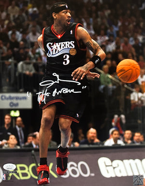 Allen Iverson auto signed inscribed 11x14 photo Philadelphia 76ers NBA JSA