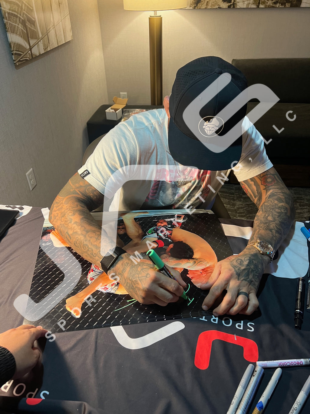 Dustin Poirier signed inscribed 16x20 photo UFC The Diamond JSA Max Holloway