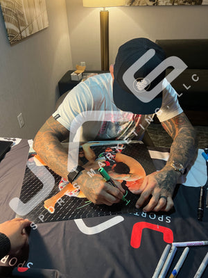 Dustin Poirier signed inscribed 16x20 photo UFC The Diamond JSA Max Holloway