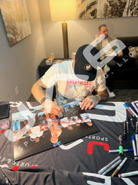 Dustin Poirier signed inscribed 16x20 photo UFC The Diamond JSA Max Holloway