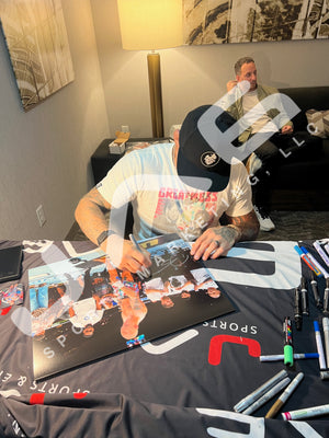 Dustin Poirier signed inscribed 16x20 photo UFC The Diamond JSA Max Holloway