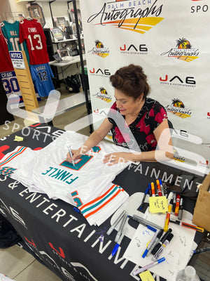 Sean Young signed inscribed jersey Ace Ventura JSA Miami Dolphins Replica Ray Finkle