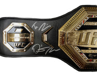 Dustin Poirier autographed signed inscribed belt UFC JSA COA Max Holloway
