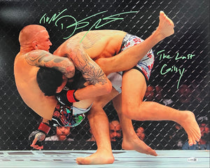 Dustin Poirier signed inscribed 16x20 photo UFC The Diamond JSA Max Holloway