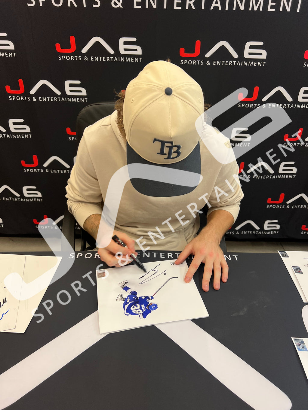 Brandon Hagel autographed signed 8x10 photo NHL Tampa Bay Lightning JSA COA