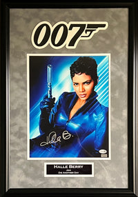 Halle Berry autographed signed suede framed 11x14 007 James Bond Jinx JSA COA