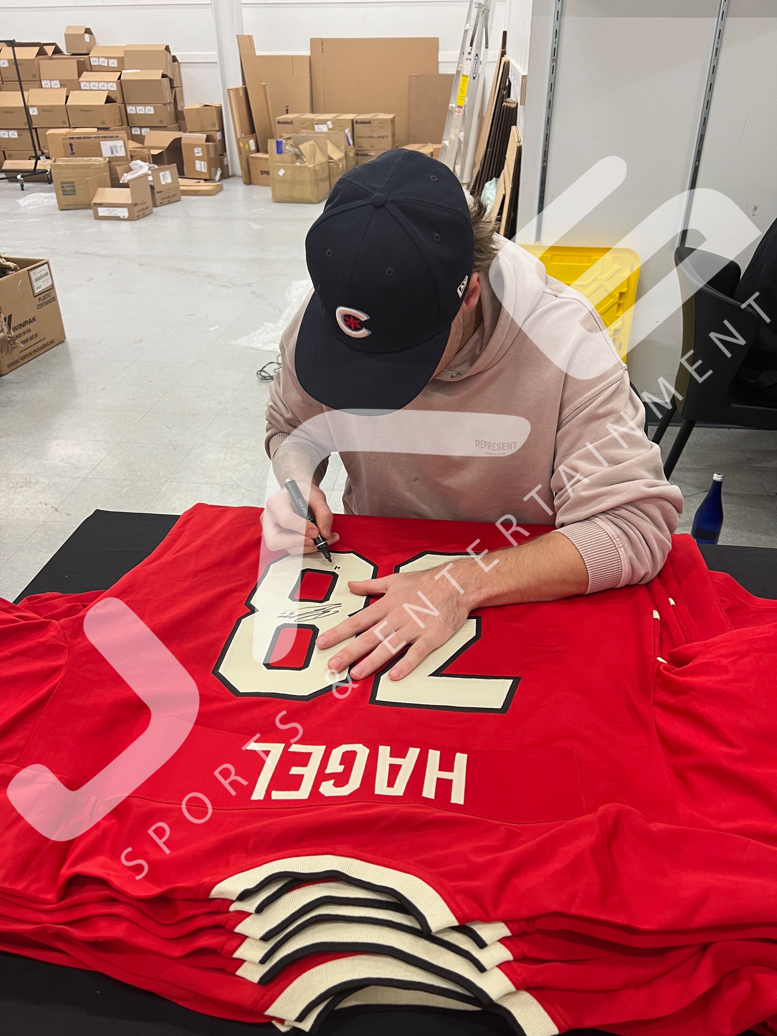 Brandon Hagel autographed signed jersey 4 Nations Canada JSA COA
