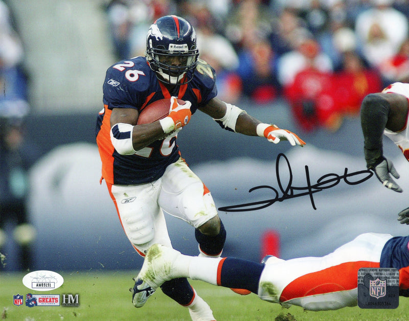 Clinton Portis autographed signed 8x10 NFL Denver Broncos JSA COA