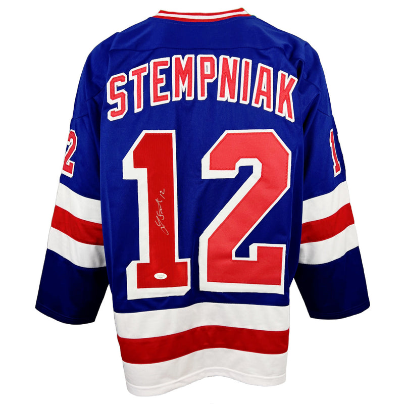 Lee Stempniak autographed signed jersey NHL New York Rangers JSA COA