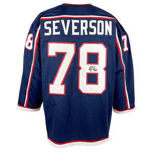 Damon Severson autographed signed professional jersey JSA COA