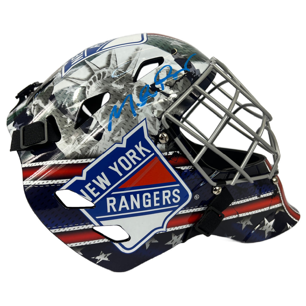 Mike Richter autographed signed fullsize helmet NHL New York Rangers Beckett