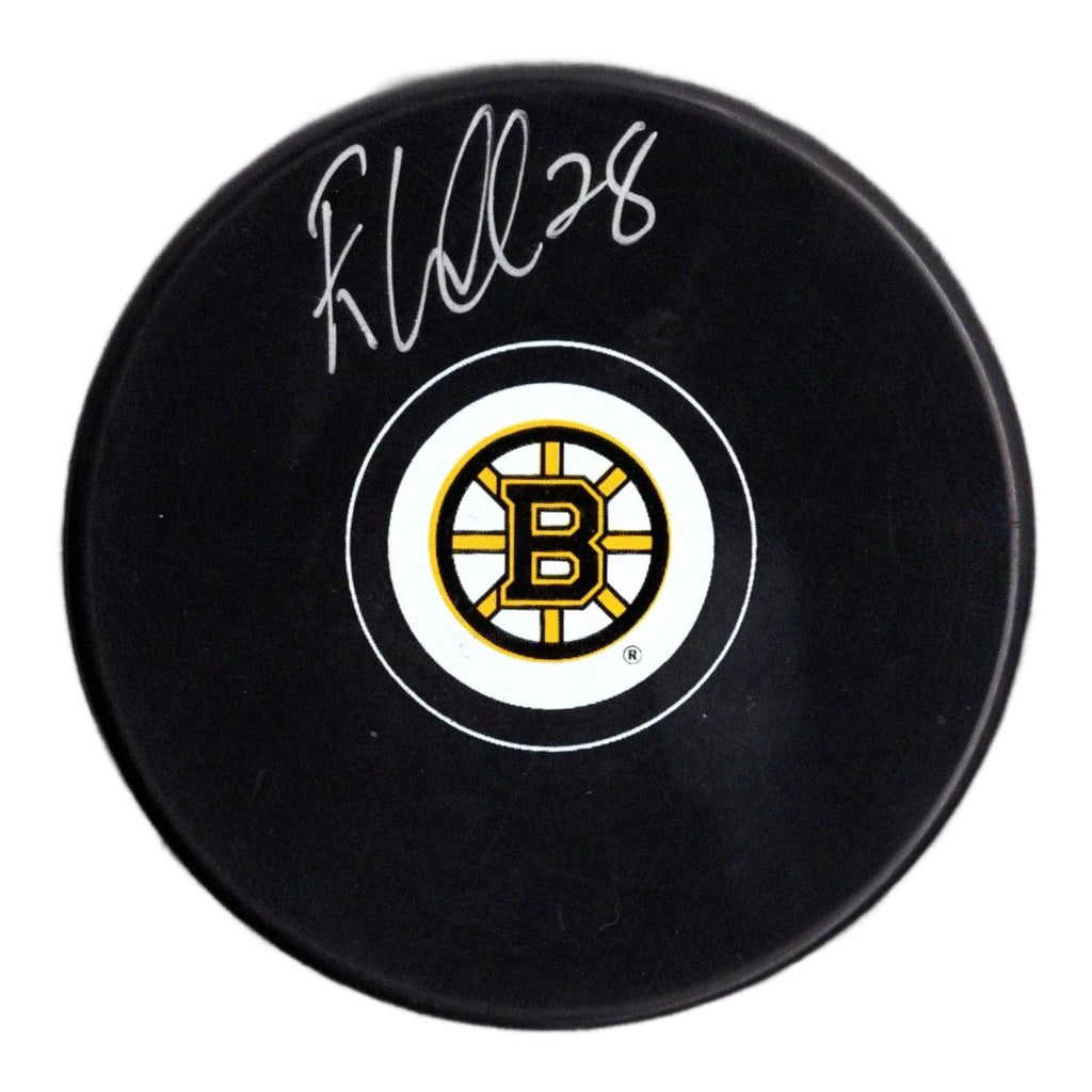 Elias Lindholm autographed signed all-star puck NHL Boston Bruins JSA