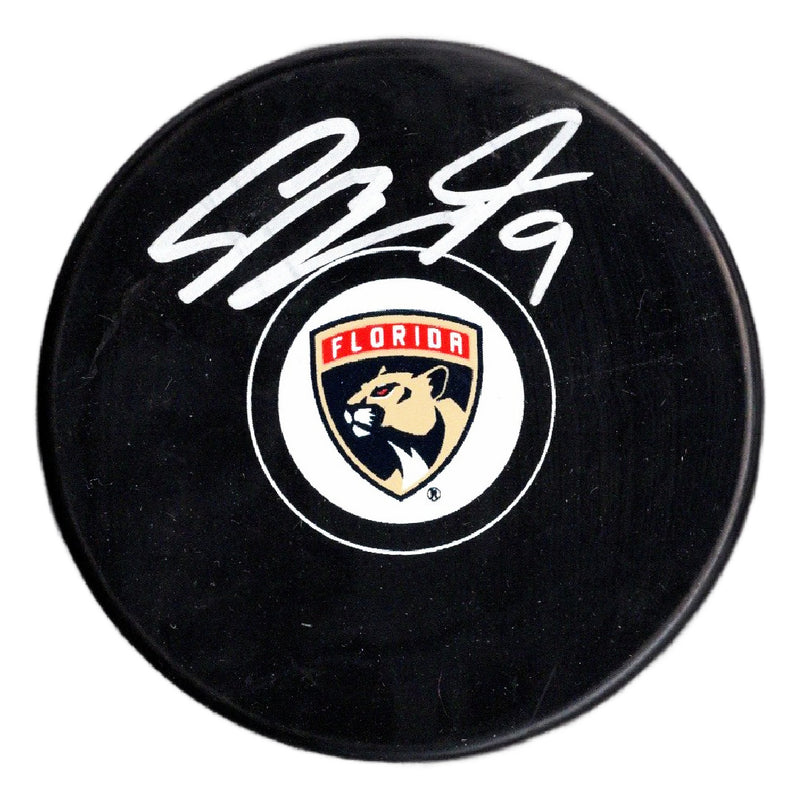 Sam Bennett autographed signed puck NHL Florida Panthers JSA COA