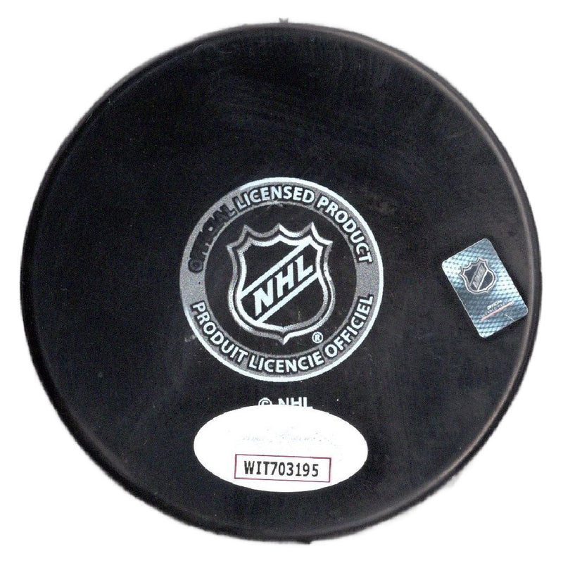 Sam Reinhart autographed signed puck NHL Florida Panthers JSA COA