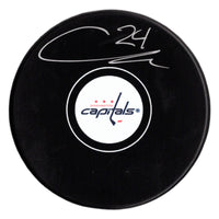 Connor McMichael autographed signed puck NHL Washington Capitals JSA COA