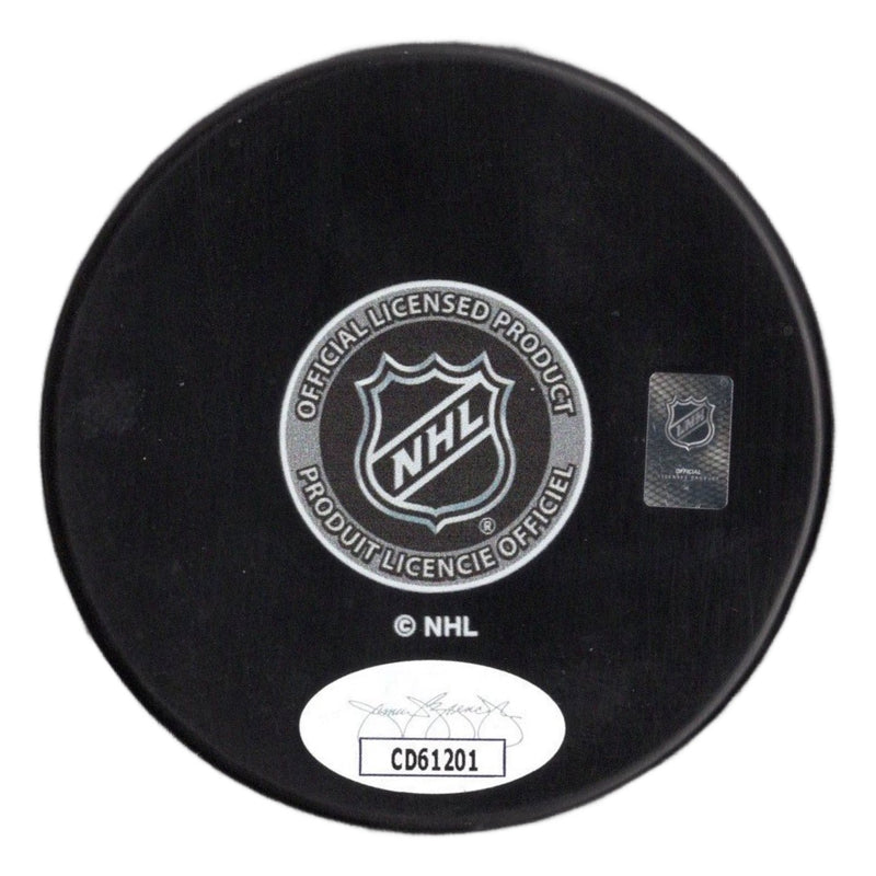 Connor McMichael autographed signed inscribed puck NHL Washington Capitals JSA