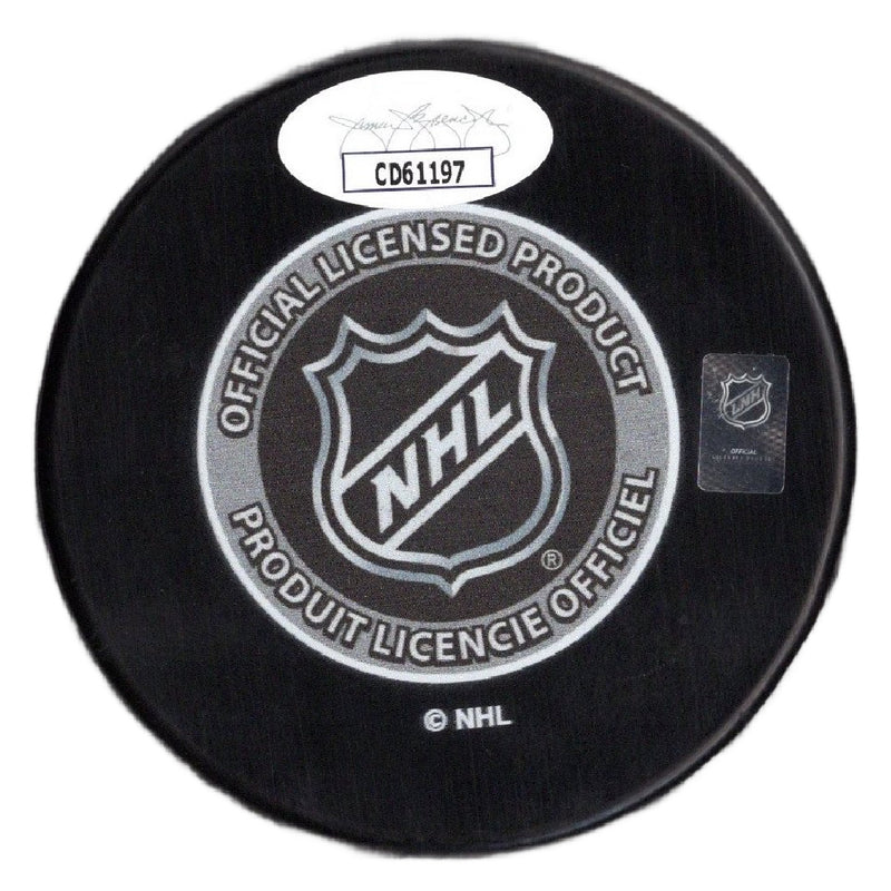 Connor McMichael autographed signed inscribed puck NHL Washington Capitals JSA