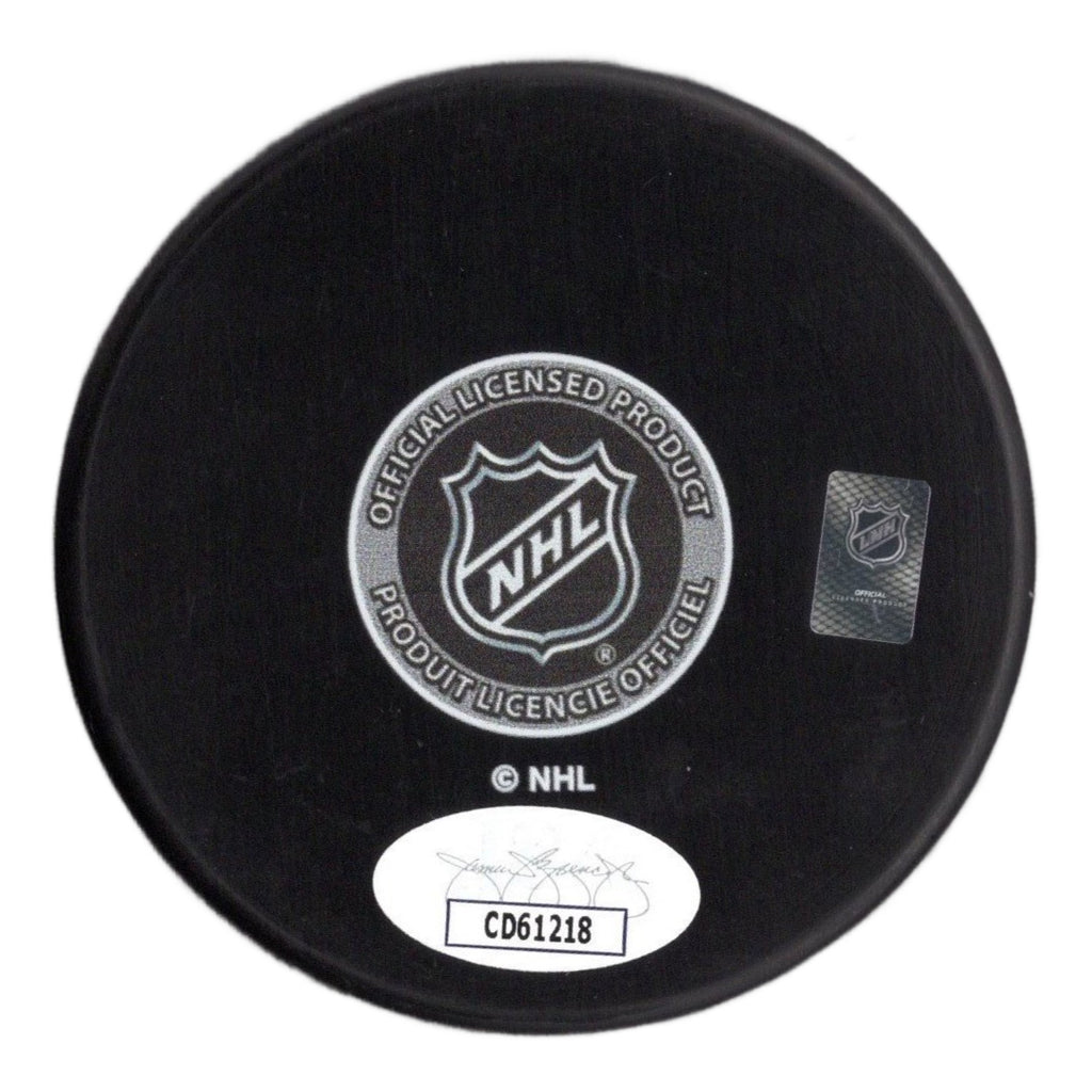 Connor McMichael autographed signed puck NHL Washington Capitals JSA COA