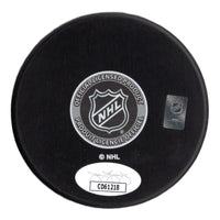 Connor McMichael autographed signed puck NHL Washington Capitals JSA COA