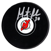 Martin Brodeur autographed signed puck NHL New Jersey Devils JSA COA