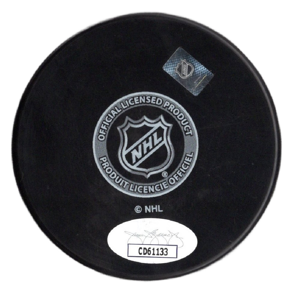 Martin Brodeur autographed signed inscribed puck NHL New Jersey Devils JSA COA