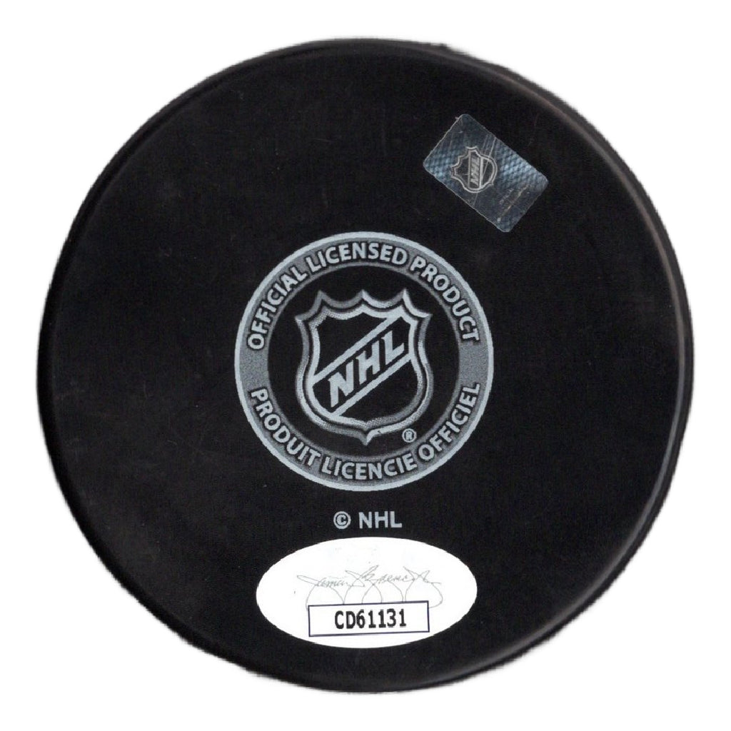 Martin Brodeur autographed signed puck NHL New Jersey Devils JSA COA
