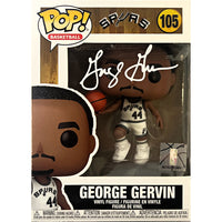 George Gervin autographed signed funko pop #105 NBA San Antonio Spurs Beckett