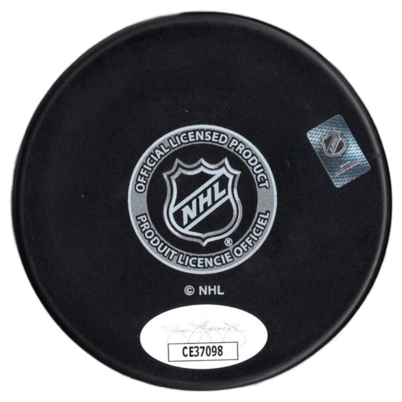 Mika Zibanejad autographed signed puck NHL New York Rangers JSA COA