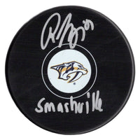 Roman Josi inscribed signed puck NHL Nashville Predators JSA COA
