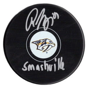 Roman Josi inscribed signed puck NHL Nashville Predators JSA COA