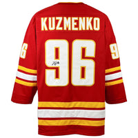 Andrei Kuzmenko autographed signed jersey autographed Calgary Flames JSA COA