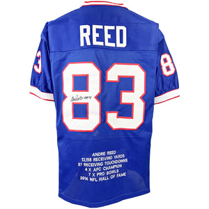 Andre Reed autographed signed inscribed jersey NFL Buffalo Bills JSA COA