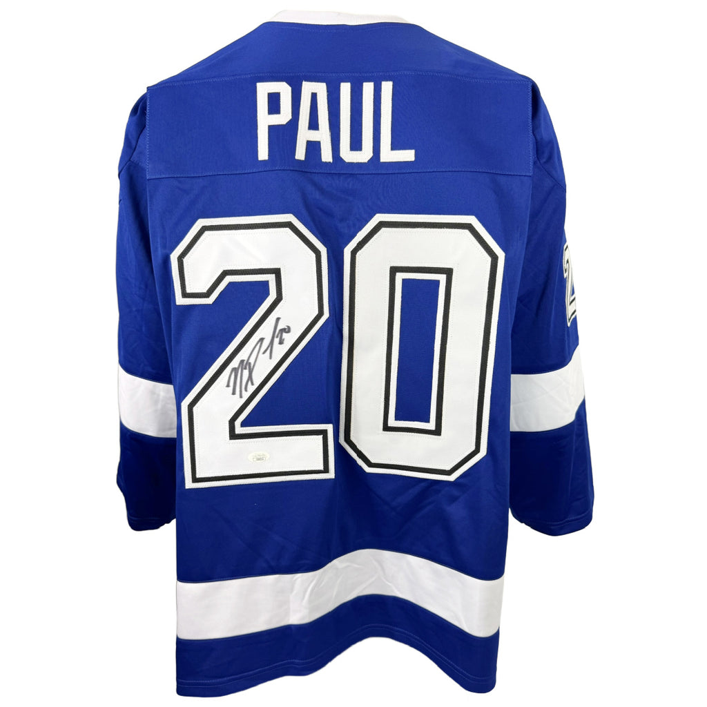 NICK PAUL AUTOGRAPHED SIGNED CUSTOM BLUE PRO STYLE JERSEY JSA COA