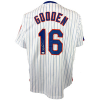 DOC GOODEN AUTOGRAPHED SIGNED CUSTOM WHITE PRO STYLE JERSEY JSA COA