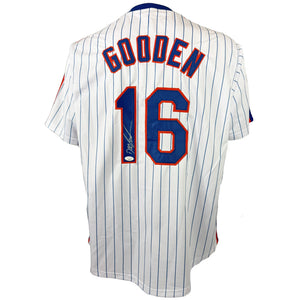 DOC GOODEN AUTOGRAPHED SIGNED CUSTOM WHITE PRO STYLE JERSEY JSA COA