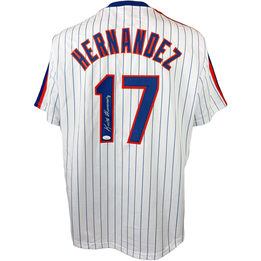 KEITH HERNANDEZ AUTOGRAPHED SIGNED CUSTOM WHITE PRO STYLE JERSEY JSA COA