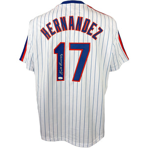 KEITH HERNANDEZ AUTOGRAPHED SIGNED CUSTOM WHITE PRO STYLE JERSEY JSA COA