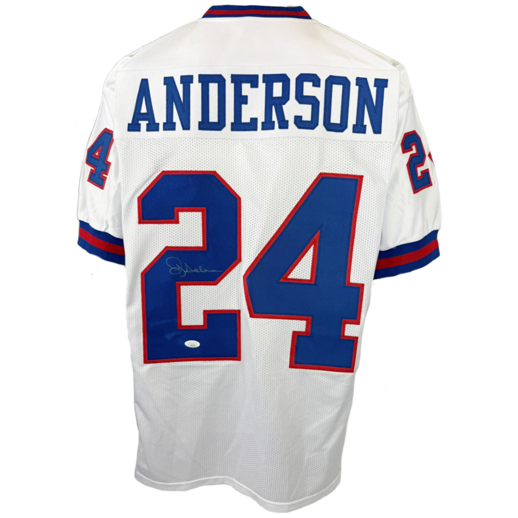 OJ ANDERSON AUTOGRAPHED SIGNED CUSTOM WHITE PRO STYLE JERSEY JSA COA