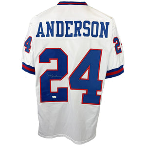 OJ ANDERSON AUTOGRAPHED SIGNED CUSTOM WHITE PRO STYLE JERSEY JSA COA