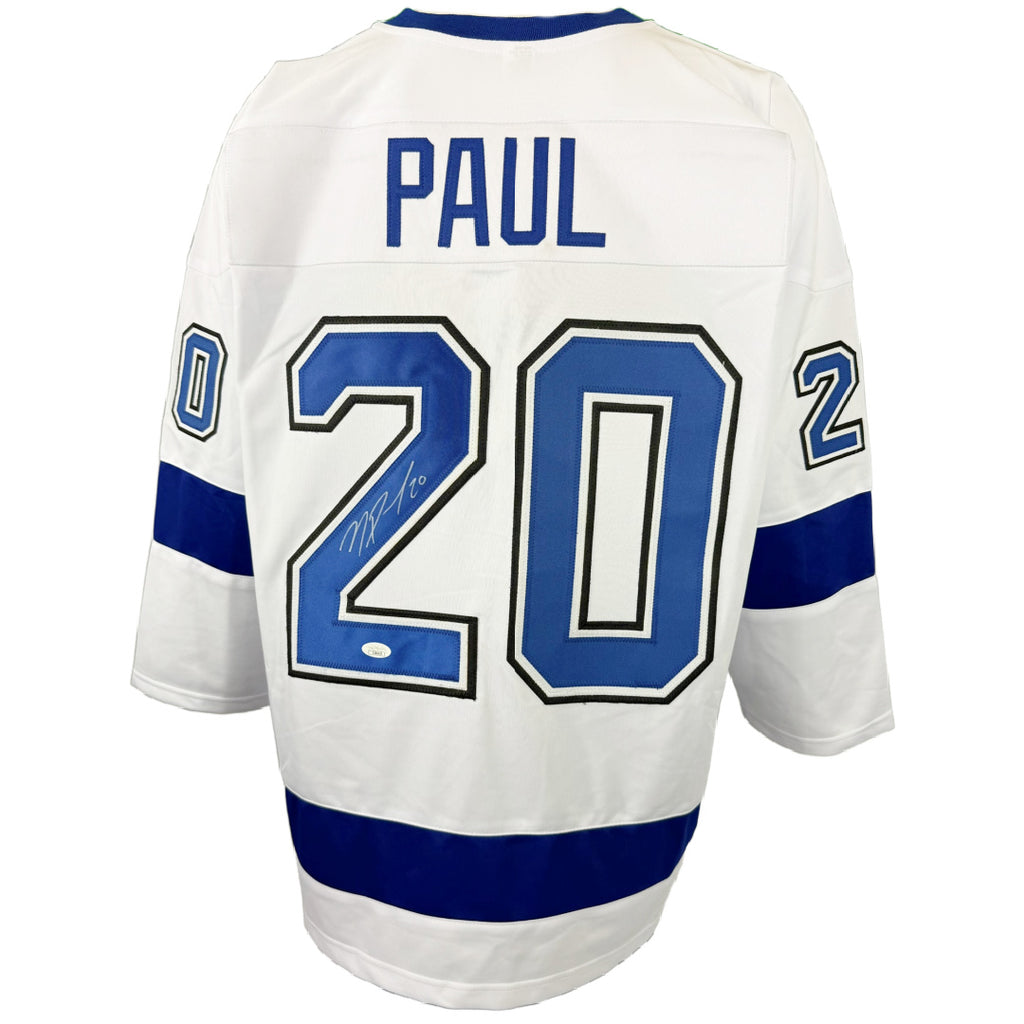NICK PAUL AUTOGRAPHED SIGNED CUSTOM WHITE PRO STYLE JERSEY JSA COA