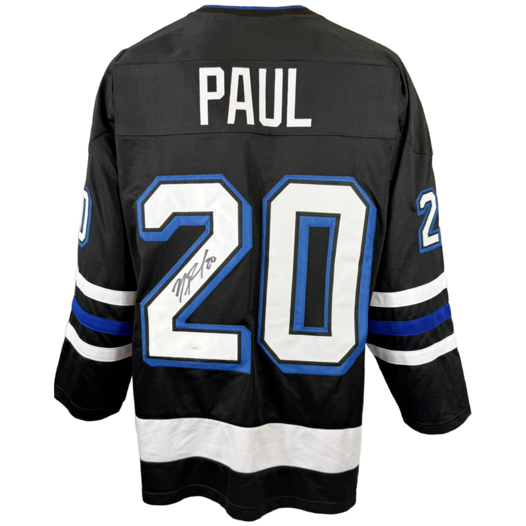NICK PAUL AUTOGRAPHED SIGNED CUSTOM BLACK PRO STYLE JERSEY