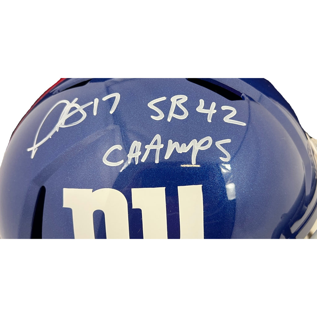 Plaxico Burress autographed signed inscribed Full Size Replica Helmet JSA