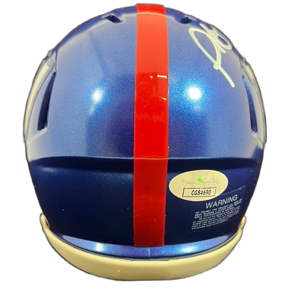 Plaxico Burress autographed signed mini helmet New York Giants JSA COA
