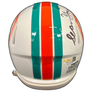 Sean Young autographed inscribed mini helmet Ace Ventura JSA Miami Dolphins