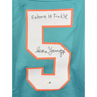 Sean Young signed inscribed jersey Ace Ventura JSA Miami Dolphins Ray Finkle