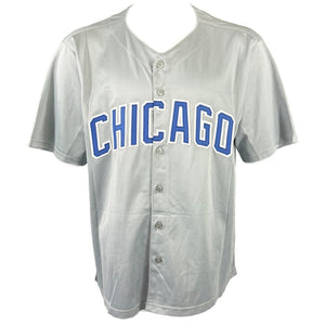 FERGIE JENKINS AUTOGRAPHED SIGNED CUSTOM GREY PRO STYLE JERSEY BAS