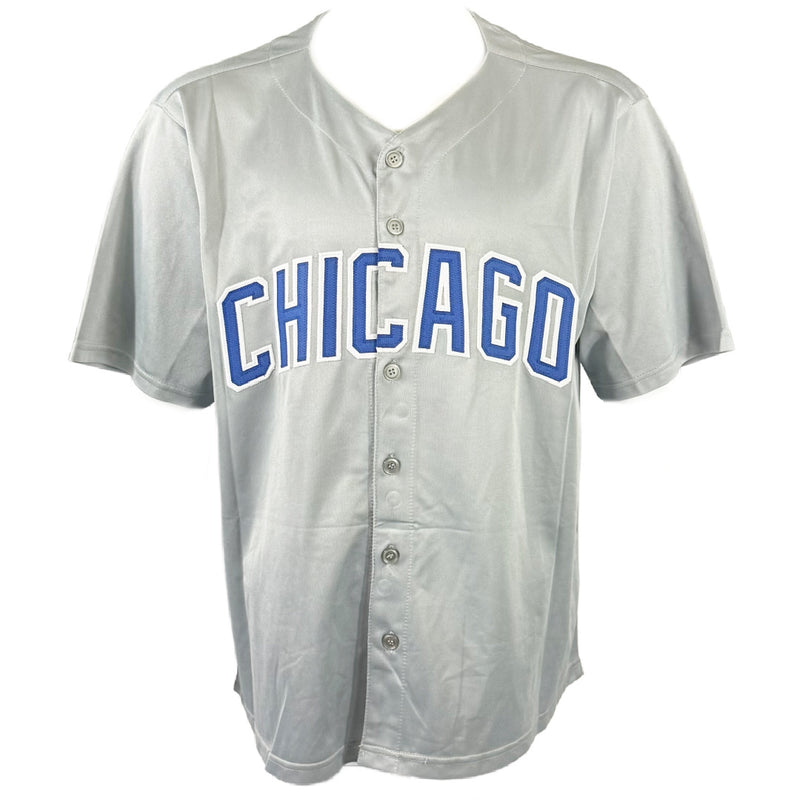 FERGIE JENKINS AUTOGRAPHED SIGNED CUSTOM GREY PRO STYLE JERSEY BAS