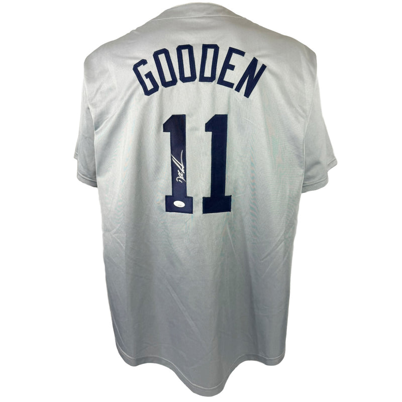 DOC GOODEN AUTOGRAPHED SIGNED CUSTOM GREY PRO STYLE JERSEY JSA COA