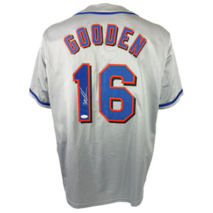 DOC GOODEN AUTOGRAPHED SIGNED CUSTOM GREY PRO STYLE JERSEY JSA COA