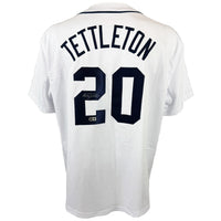 MICKEY TETTLETON AUTOGRAPHED SIGNED WHITE PRO STYLE JERSEY BAS